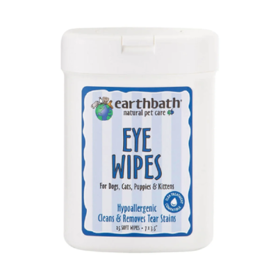 Earthbath เอิร์ธบาธ แผ่นเช็ดตา สำหรับสัตว์เลี้ยง 25 ชิ้น