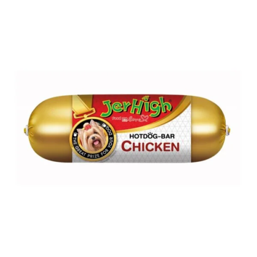 Jerhigh เจอร์ไฮ ฮอทดอกบาร์ สำหรับสุนัข รสไก่ 150 g