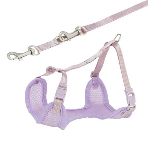 ชุดสายรัดสัตว์เลี้ยงพร้อมสายจูง TRIXIE JUNIOR SOFT HARNESS สี LILAC