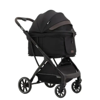 Groove Pet Auto Fold Stroller - Onyx Black รถเข็นสัตว์เลี้ยงพับอัตโนมัติขนาดใหญ่ รับน้ำหนักได้ 30 KG.